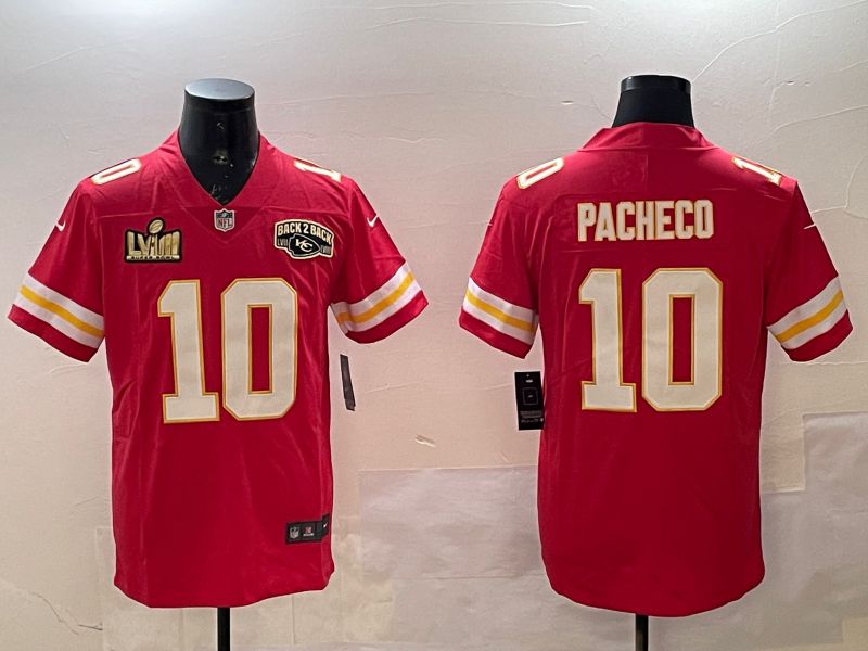 Men Kansas City Chiefs #10 Pacheco Red Second generations 2025 Nike Limited NFL Jersey style 2->kansas city chiefs->NFL Jersey